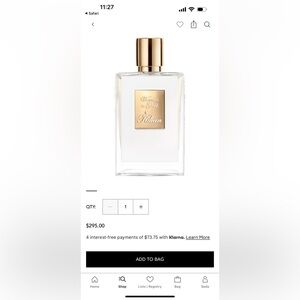 Killian woman in gold perfume